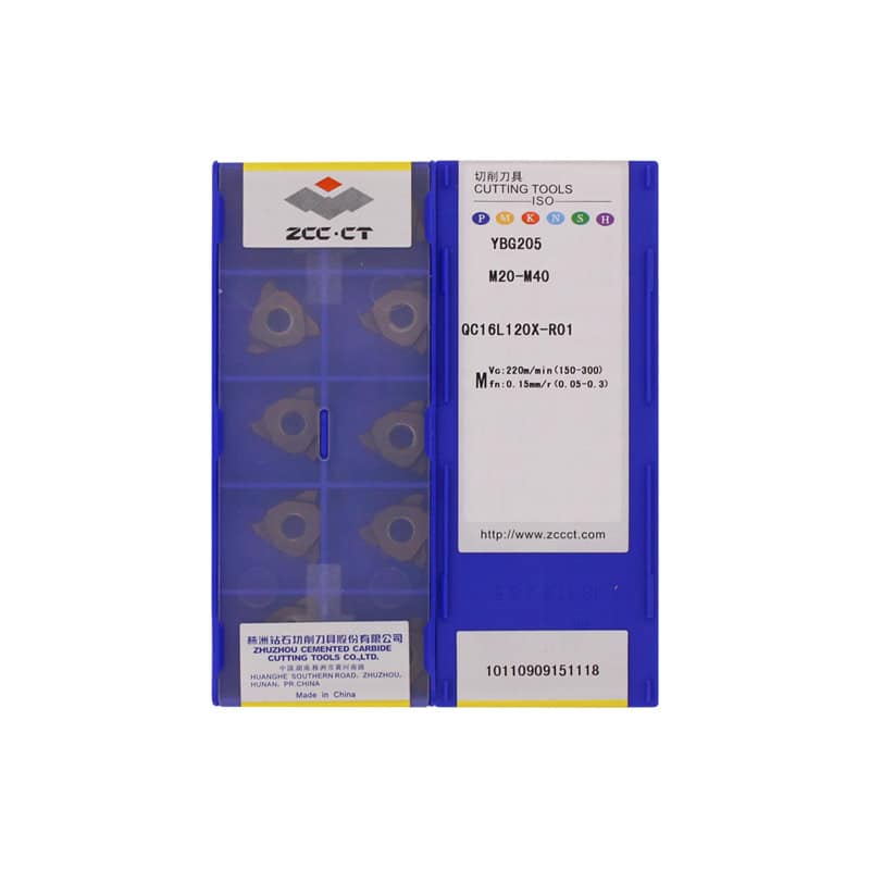 ZCC CT 100% Original  Cutting Tool  Groove Insert QC16L120-R01 YBG205  10pcs