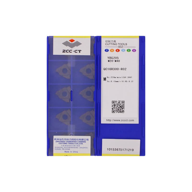 ZCC CT 100% Original  Cutting Tool  Groove Insert QC16R300-R02 YBG205  10pcs
