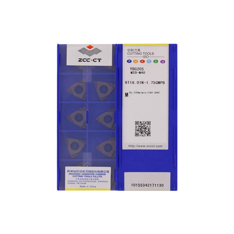 ZCC CT 100% Original  Cutting Tool  Thread Insert RT16.01N-1.75GMPB YBG205  10pcs