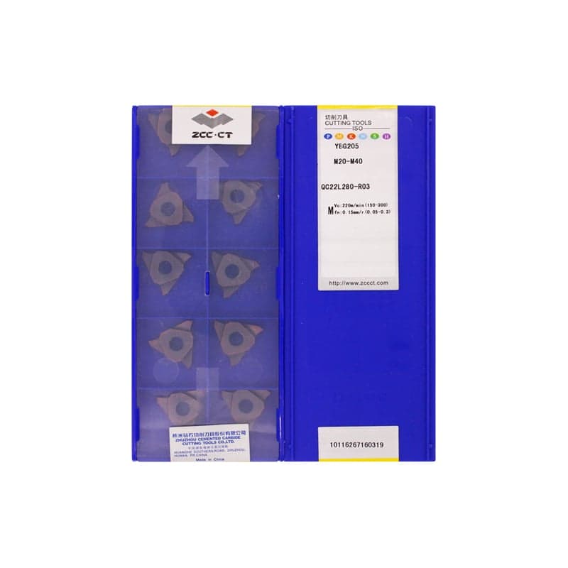 ZCC CT 100% Original  Cutting Tool  Groove Insert QC22L280-R03 YBG205  10pcs