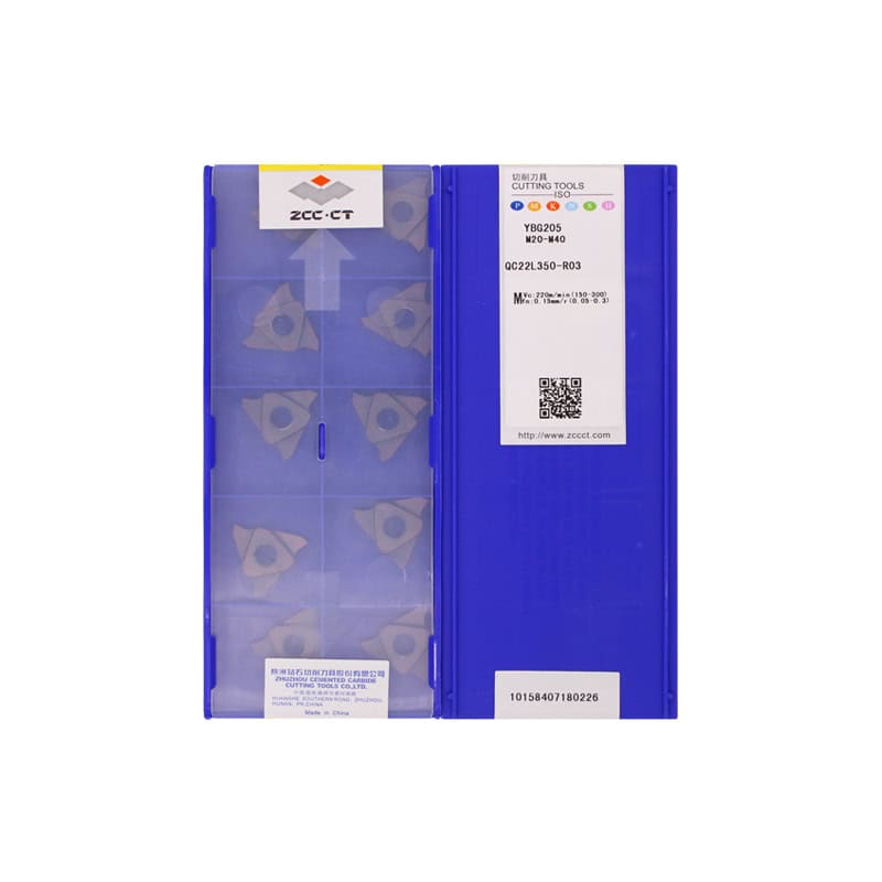 ZCC CT 100% Original  Cutting Tool  Groove Insert QC22L350-R03 YBG205  10pcs