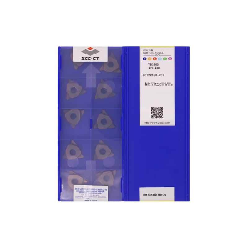 ZCC CT 100% Original  Cutting Tool  Groove Insert QC22R150-R02 YBG205  10pcs