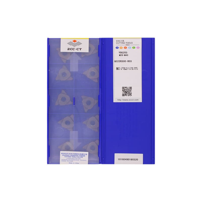 ZCC CT 100% Original  Cutting Tool  Groove Insert QC22R300-R03 YBG205  10pcs
