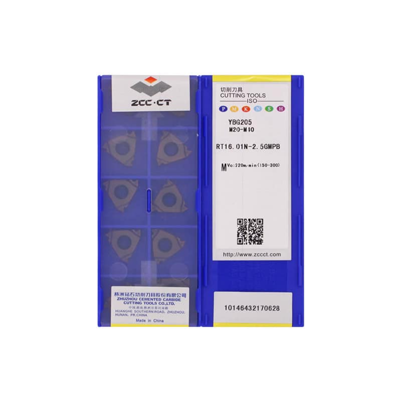 ZCC CT 100% Original  Cutting Tool  Thread Insert RT16.01N-2.5GMPB YBG205  10pcs