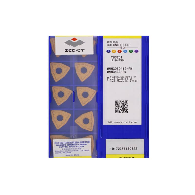 ZCC CT 100% Original  Cutting Tool  Turning Insert WNMG080412-PM YBC251  10pcs