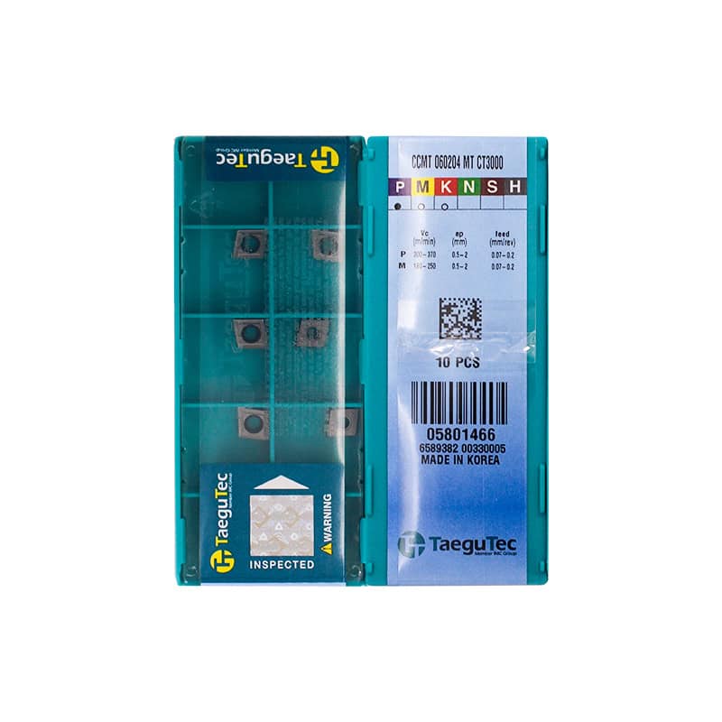 Taegutec 100% Original  Cutting Tool  Turning Insert CCMT060204-MT CT3000  10pcs