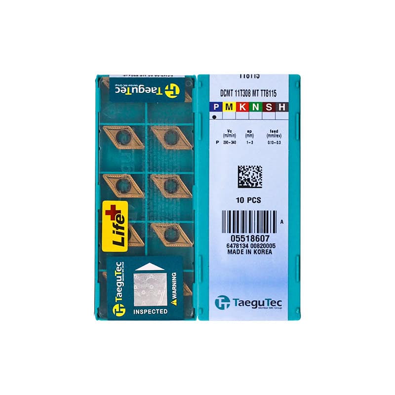Taegutec 100% Original  Cutting Tool  Turning Insert DCMT11T308-MT TT8115B  10pcs