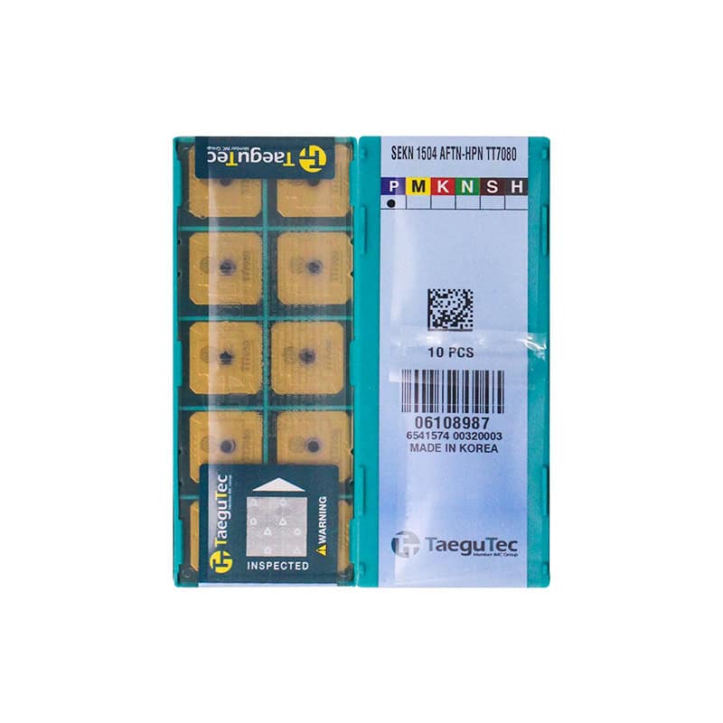 Taegutec 100% Original  Cutting Tool  Milling Insert SEKN1504AFTN-HPN TT7080  10pcs