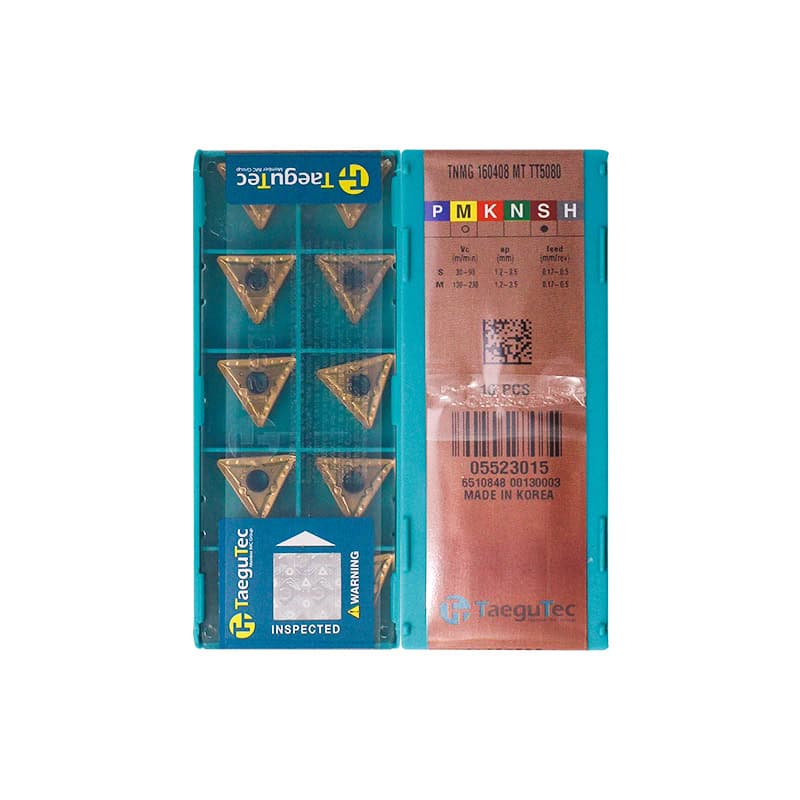 Taegutec 100% Original  Cutting Tool  Turning Insert TNMG160408-MT TT5080  10pcs