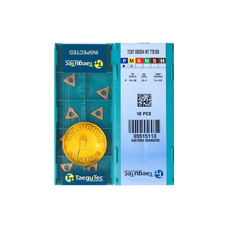 Taegutec 100% Original  Cutting Tool  Turning Insert TCMT090204-MT TT5100  10pcs