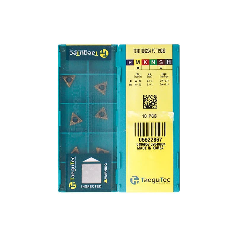 Taegutec 100% Original  Cutting Tool  Turning Insert TCMT090204-PC TT9080  10pcs