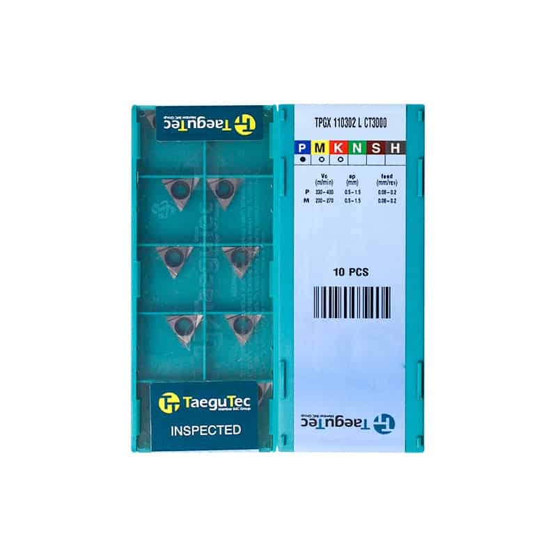Taegutec 100% Original  Cutting Tool  Turning Insert TPGX110302L CT3000  10pcs