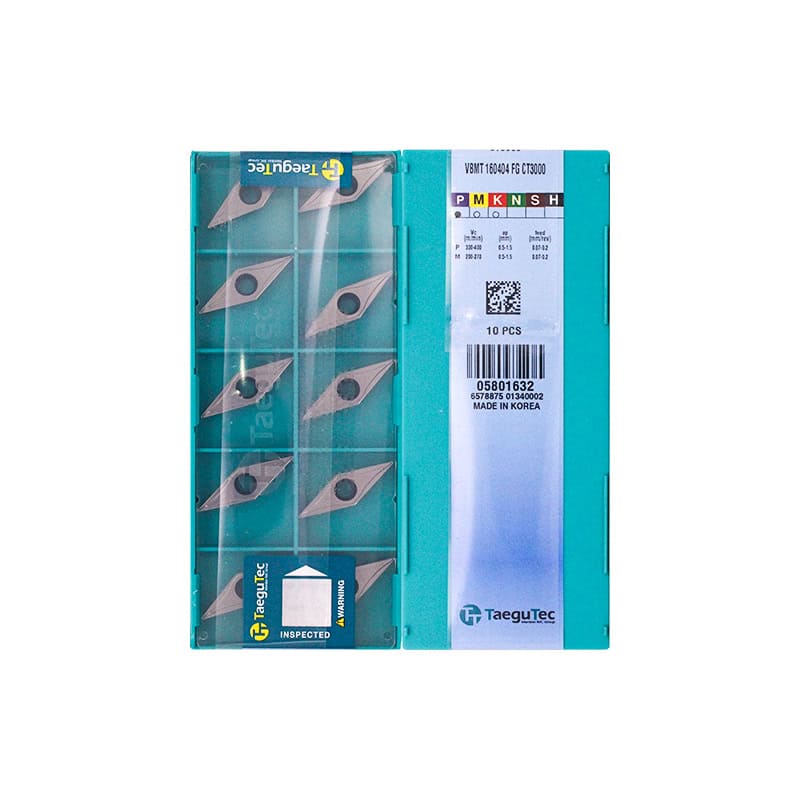 Taegutec 100% Original  Cutting Tool  Turning Insert VBMT160404-FG CT3000  10pcs