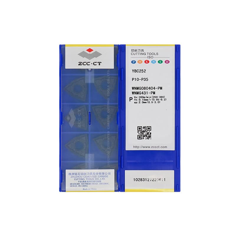 ZCC CT 100% Original  Cutting Tool  Turning Insert WNMG080404-PM YBC252  10pcs