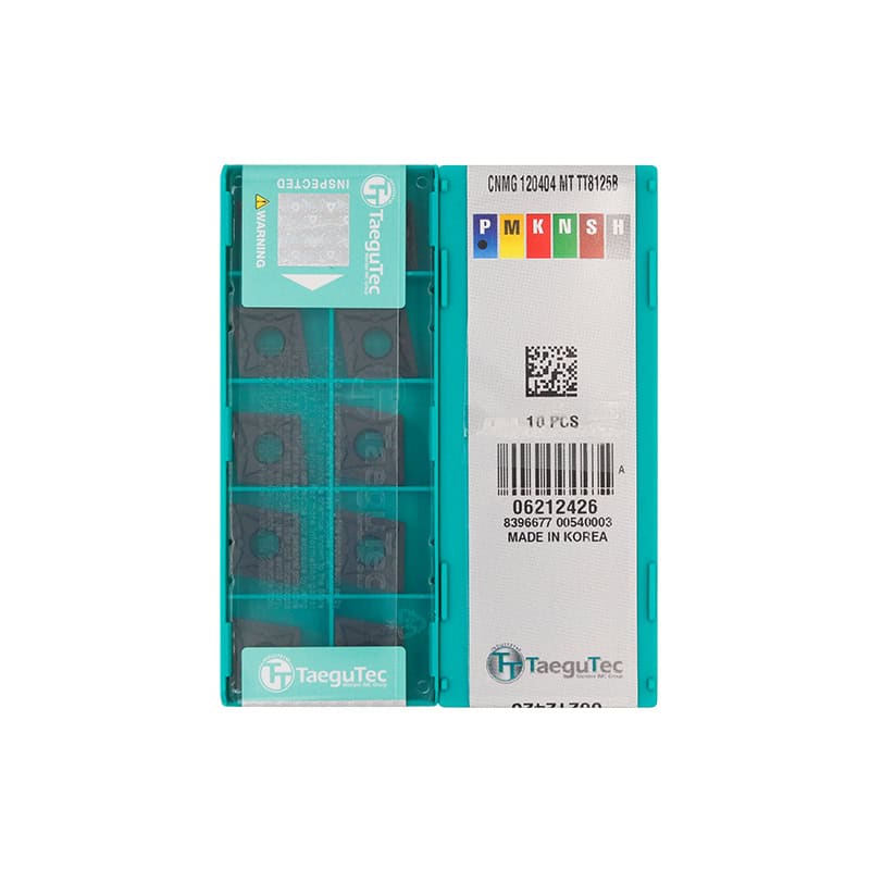 Taegutec 100% Original  Cutting Tool  Turning Insert CNMG120404-MT TT8125B  10pcs
