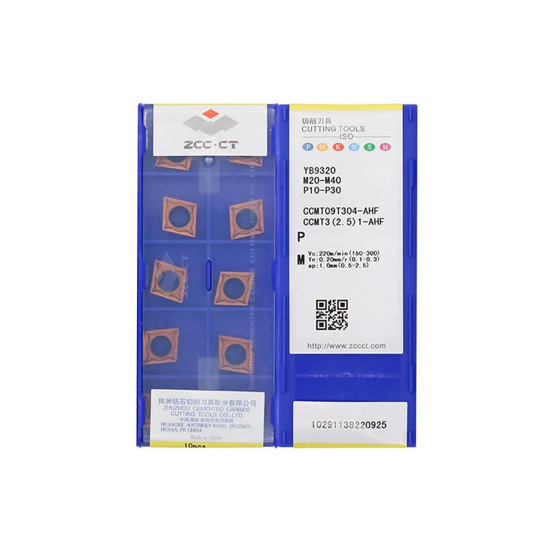 ZCC CT 100% Original  Cutting Tool  Turning Insert CCMT09T304-AHF YB9320  10pcs