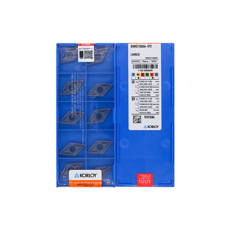 Korloy 100% Original  Cutting Tool Turning Insert DNMG150404-VP2 LM9810  10pcs