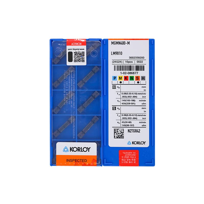 Korloy 100% Original  Groove Insert MGMN400-M LM9810  10pcs