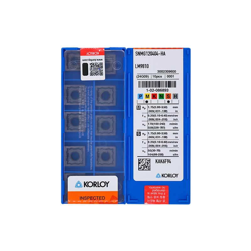 Korloy 100% Original  Cutting Tool Turning Insert SNMG120404-HA LM9810  10pcs