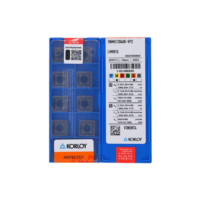 Korloy 100% Original  Cutting Tool Turning Insert SNMG120408-VP2 LM9810  10pcs