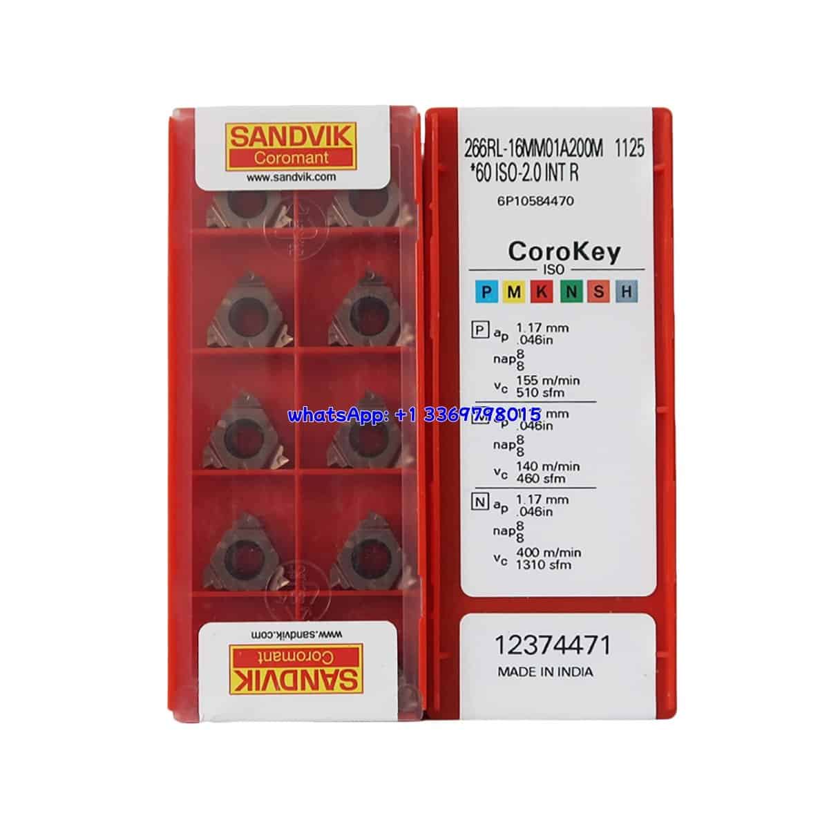 Sandvik 100% Original 266RL-16MM01A200M-1125 Turning Insert 1 pcs