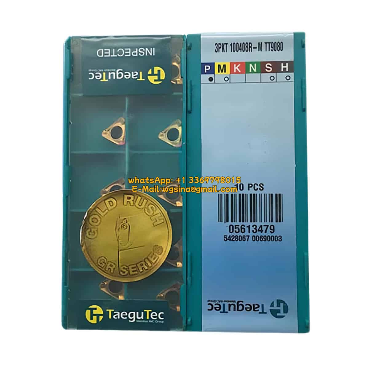TaeguTec 100% Original 3PKT 100408R-M TT9080 Cutting Tools 10PCS