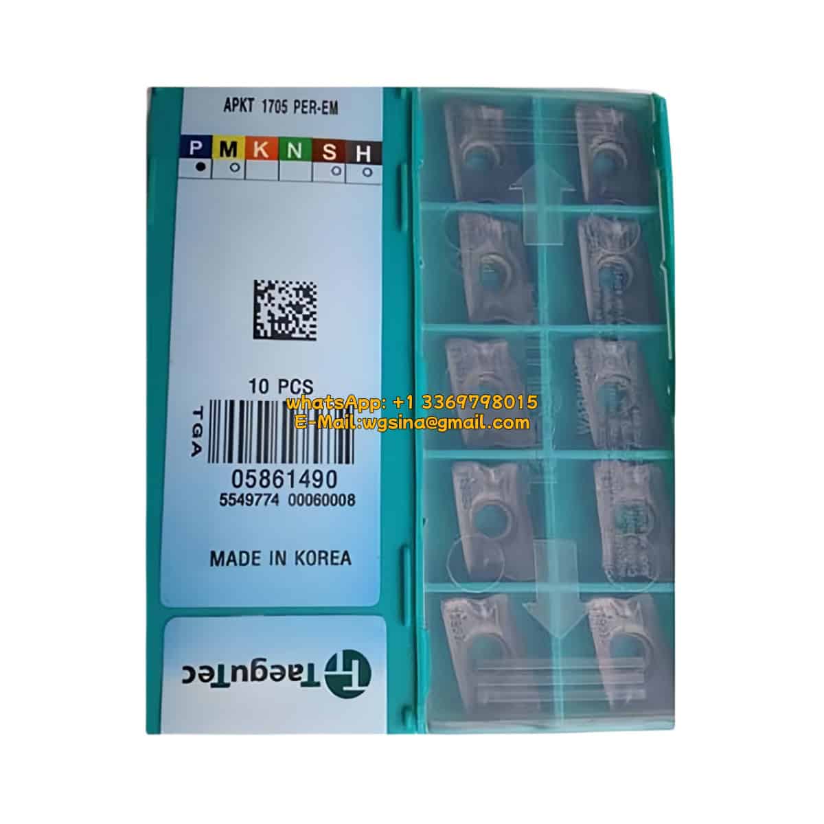 TaeguTec 100% Original APKT 1705 PER-EM TT9030 Cutting Tools 10PCS