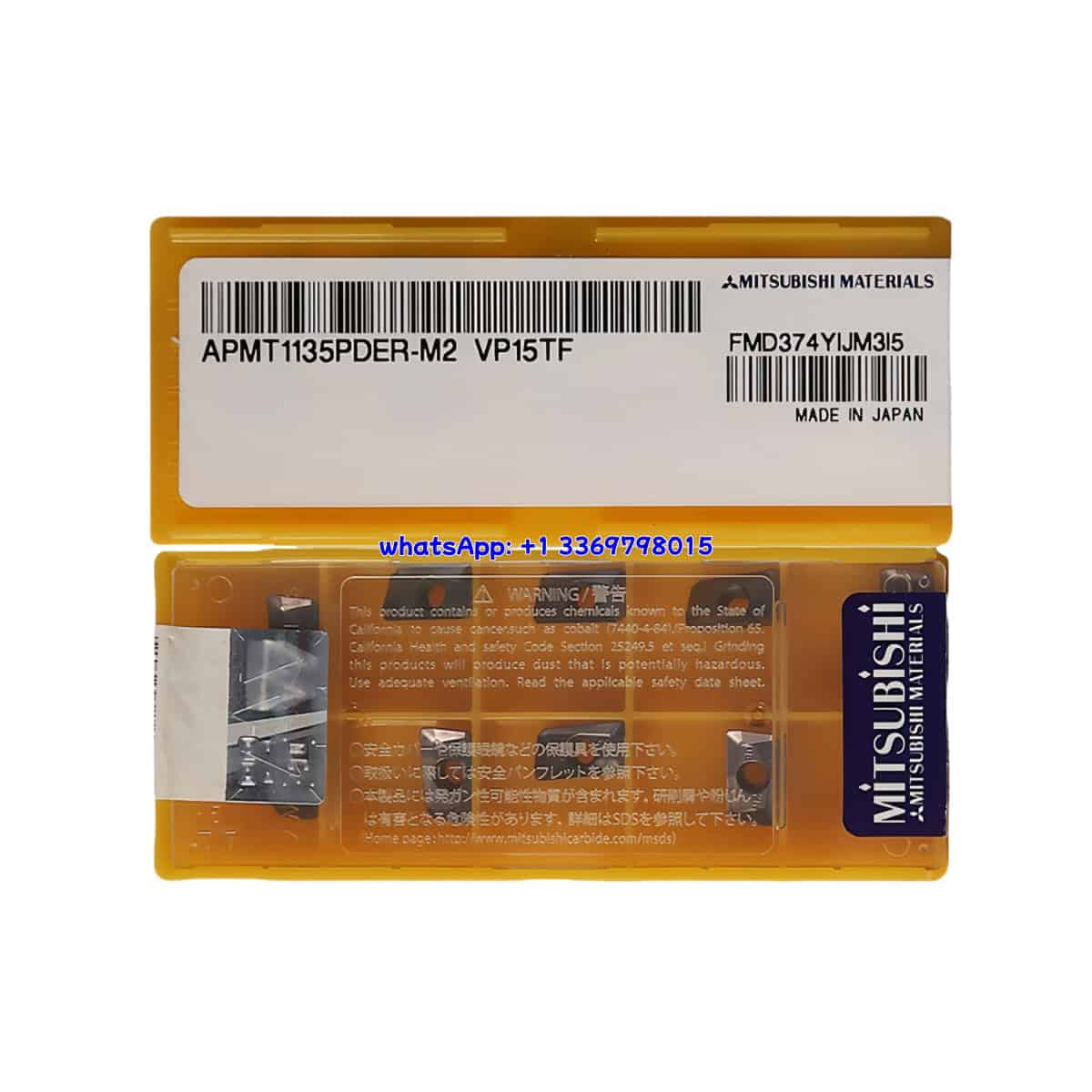 Mitsubishi 100% Original APMT1135PDER-M2-VP15TF Cutting Tools 10PCS