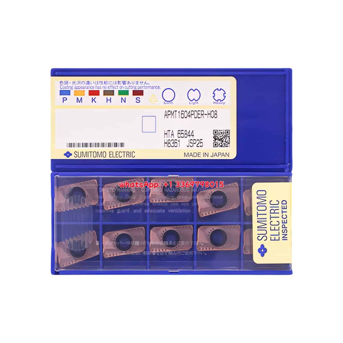 SUMITOMO 100% Original APMT1604PDER-H08 JSP25 Cutting Tools 10PCS