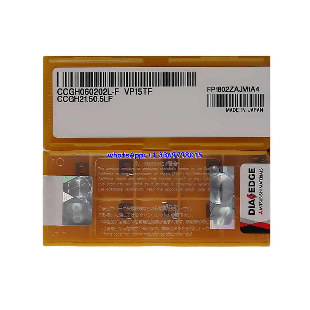 Mitsubishi 100% Original CCGH060202L-F VP15TF Cutting Tools 10PCS