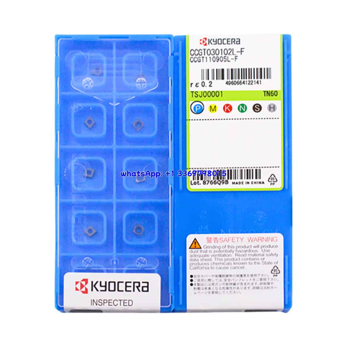 Kyocera 100% Original CCGT030102L-F TN60 Cutting Tools 10PCS