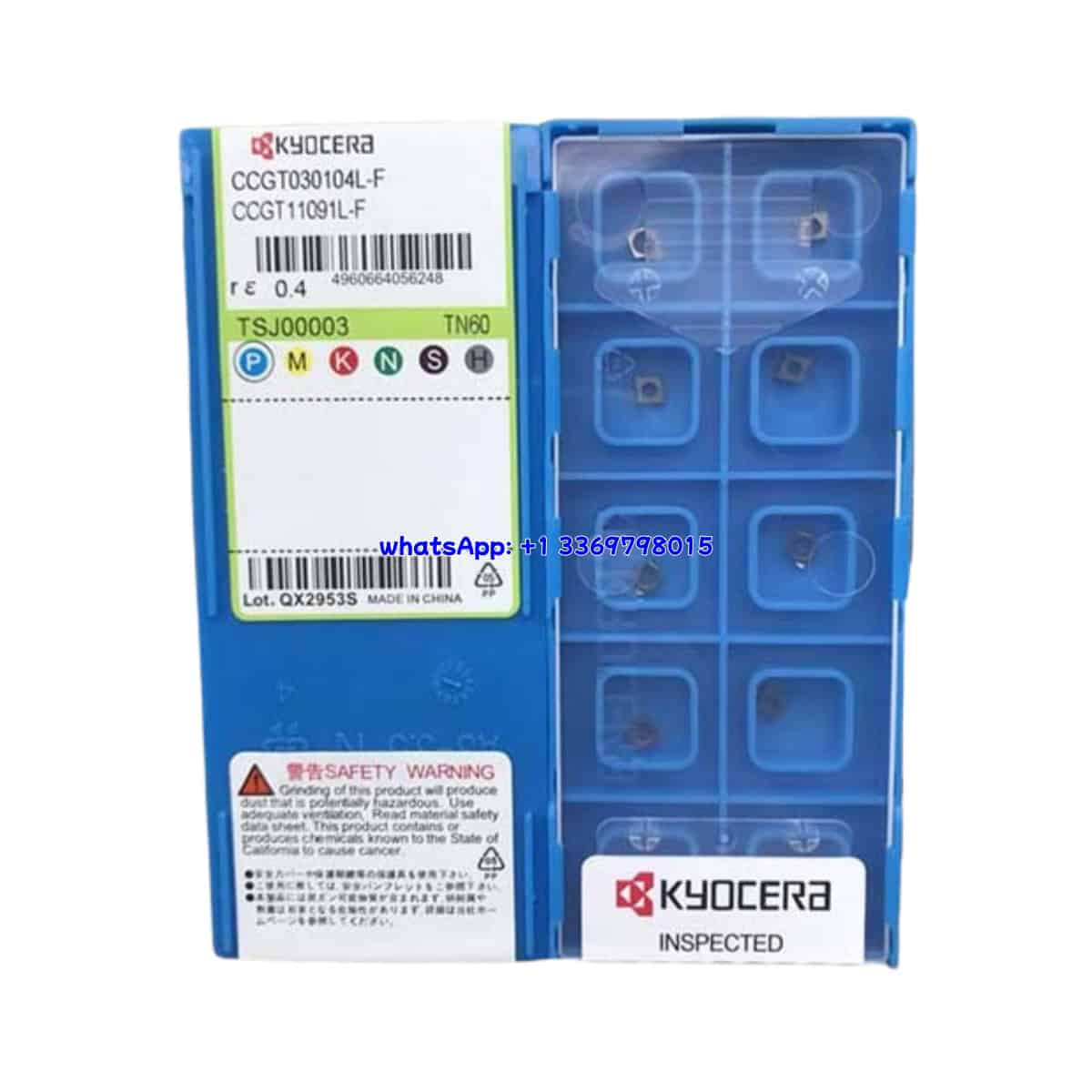 Kyocera 100% Original CCGT030104L-F TN60 Cutting Tools 10PCS