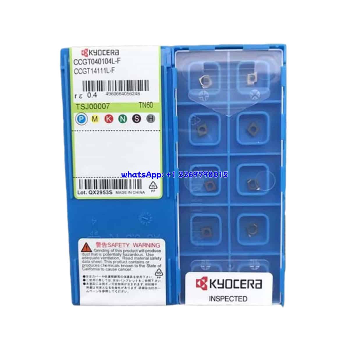 Kyocera 100% Original CCGT040104L-F TN60 Cutting Tools 10PCS