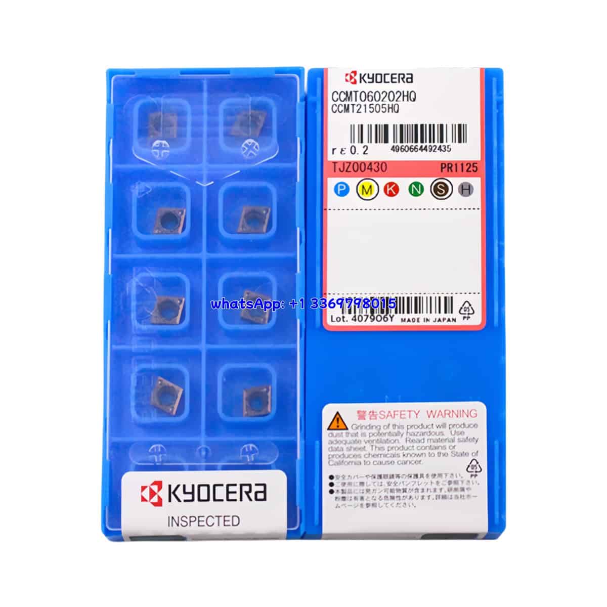 Kyocera 100% Original CCMT060202-HQ PR1125 Cutting Tools 10PCS