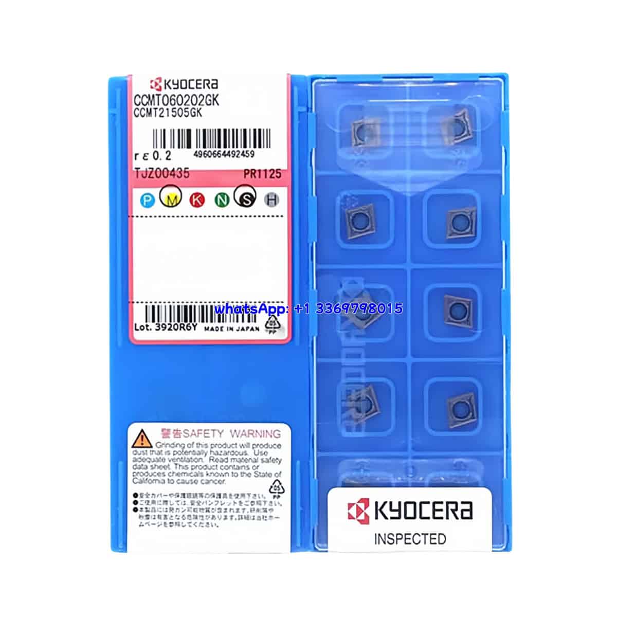 Kyocera 100% Original CCMT060202GK PR1125 Cutting Tools 10PCS