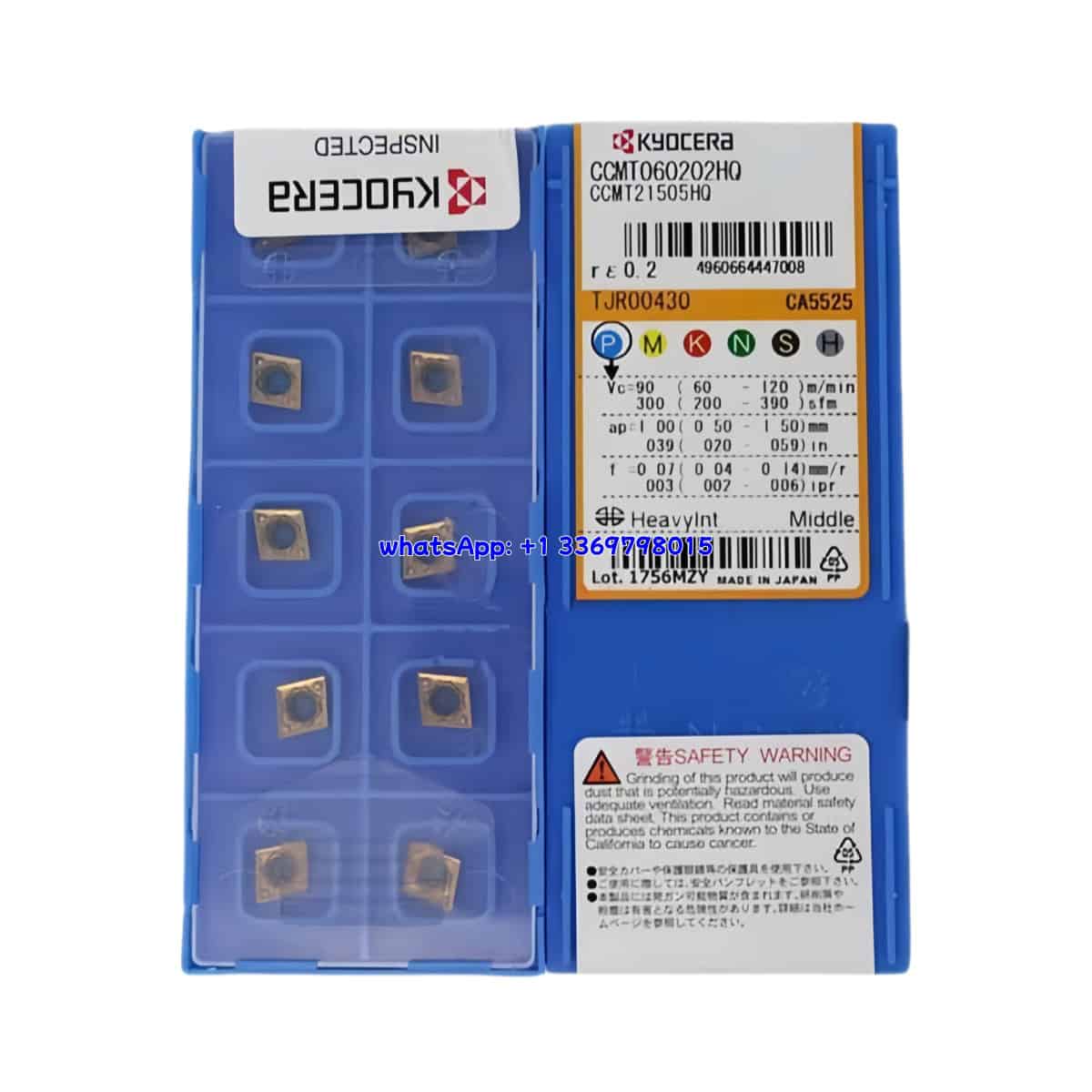 Kyocera 100% Original CCMT060202HQ CA5525 Cutting Tools 10PCS