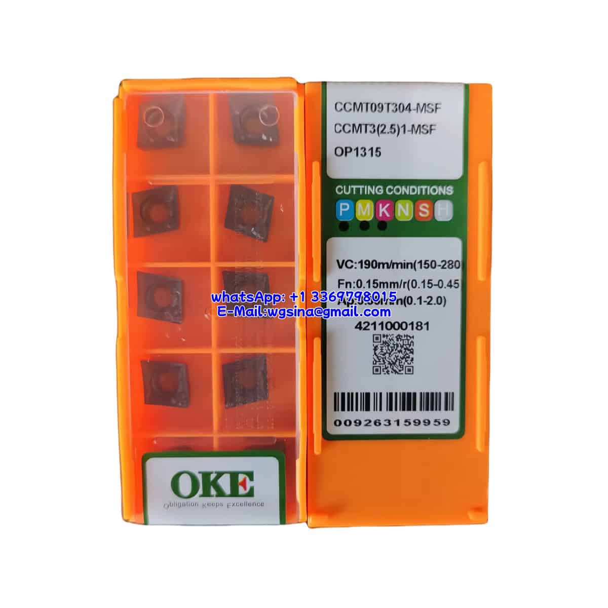 OKE 100% Original CCMT09T304-MSF OP1315 Cutting Tools 10PCS