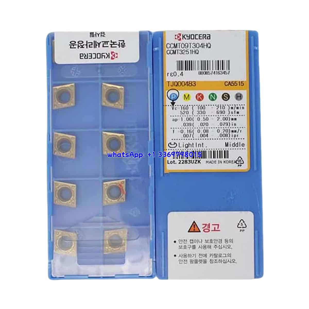 Kyocera 100% Original CCMT09T304HQ CA5515 Cutting Tools 10PCS