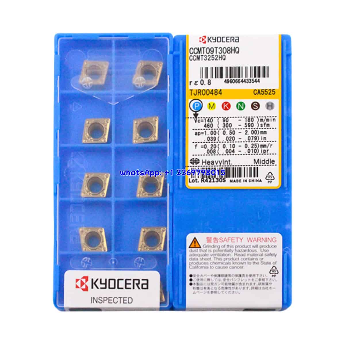Kyocera 100% Original CCMT09T308-HQ CA5525 Cutting Tools 10PCS