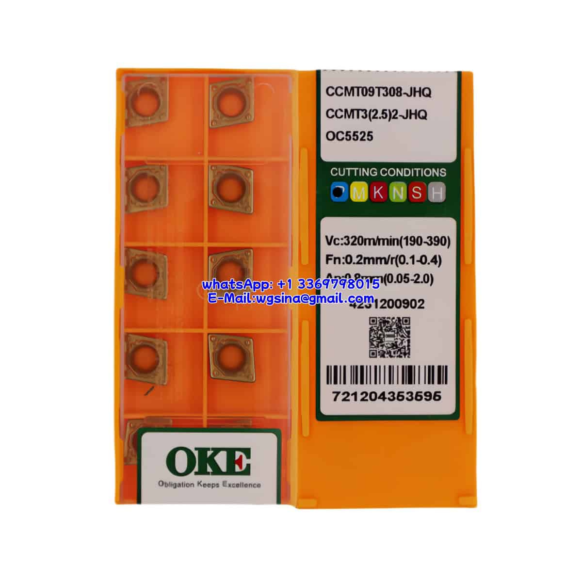 OKE 100% Original CCMT09T308-JHQ OC5525 Cutting Tools 10PCS