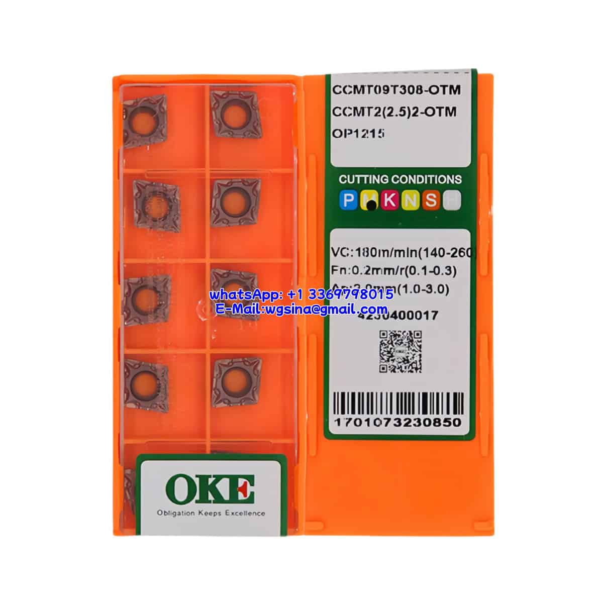 OKE 100% Original CCMT09T308-OTM OP1215 Cutting Tools 10PCS
