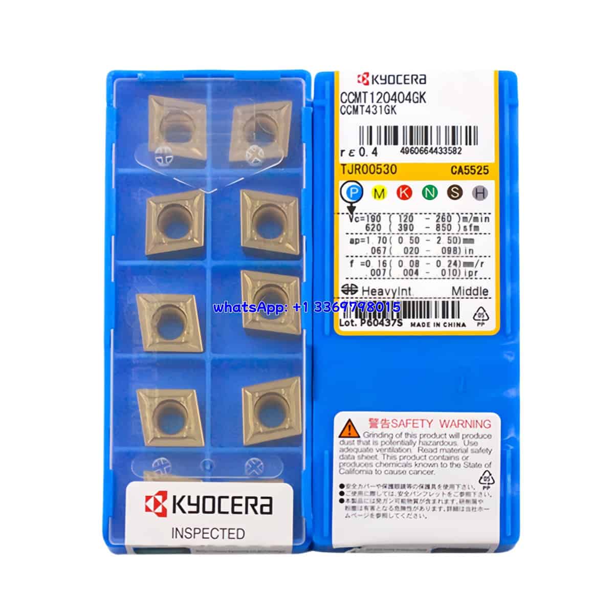 Kyocera 100% Original CCMT120404-GK CA5525 Cutting Tools 10PCS