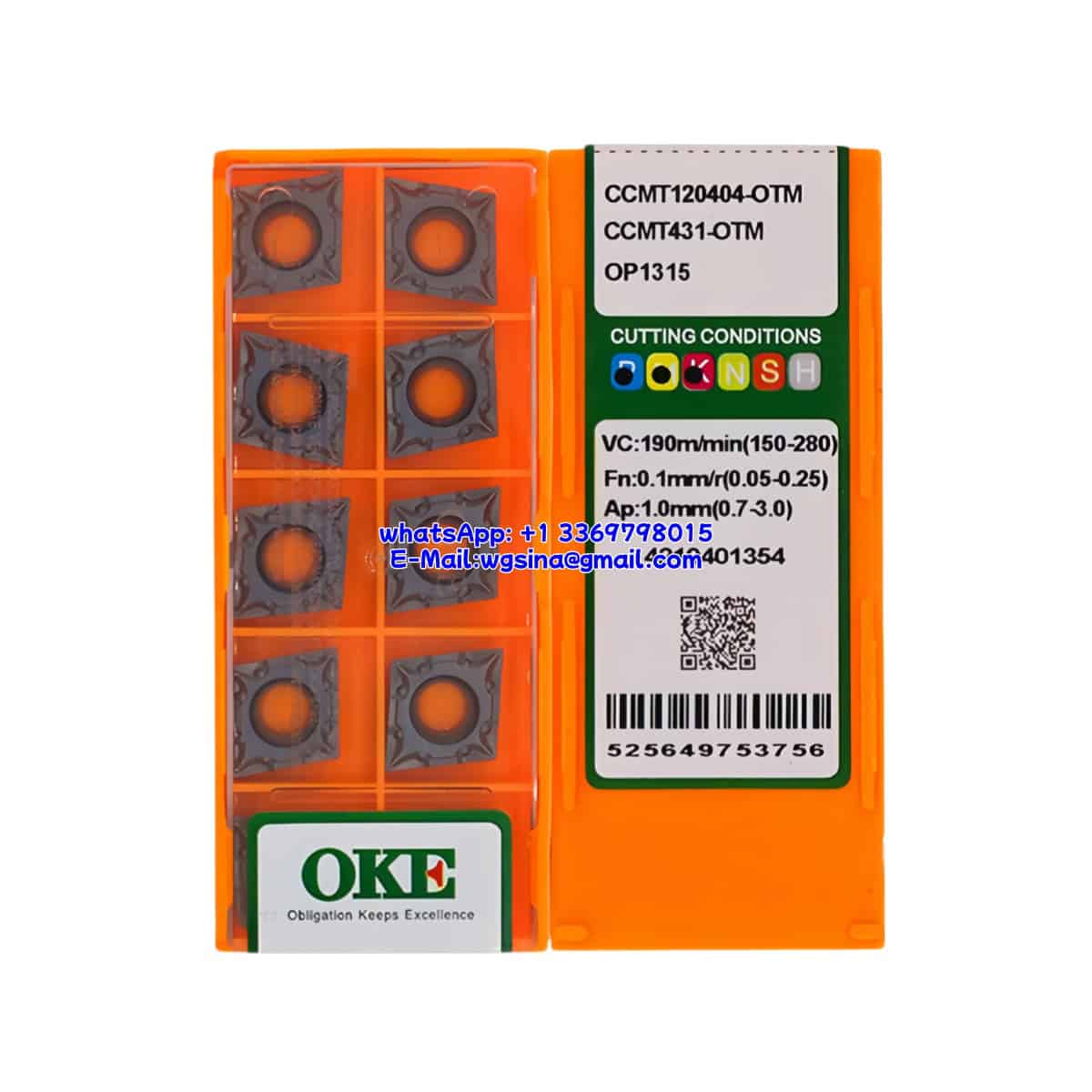OKE 100% Original CCMT120404-OTM OP1315 Cutting Tools 10PCS