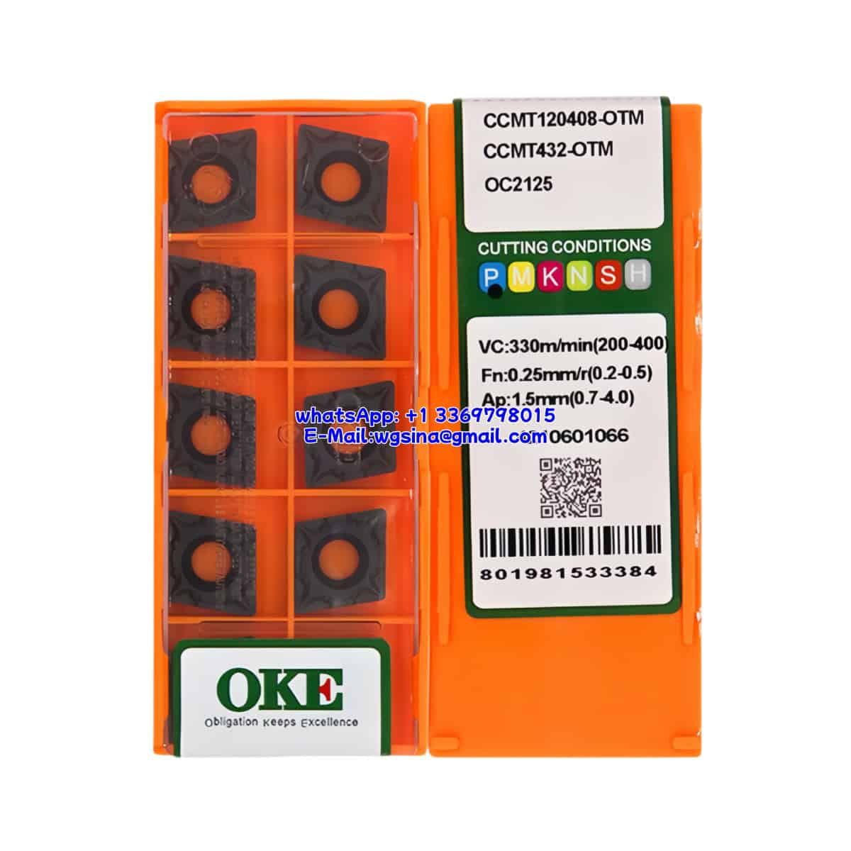 OKE 100% Original CCMT120408-OTM OC2125 Cutting Tools 10PCS