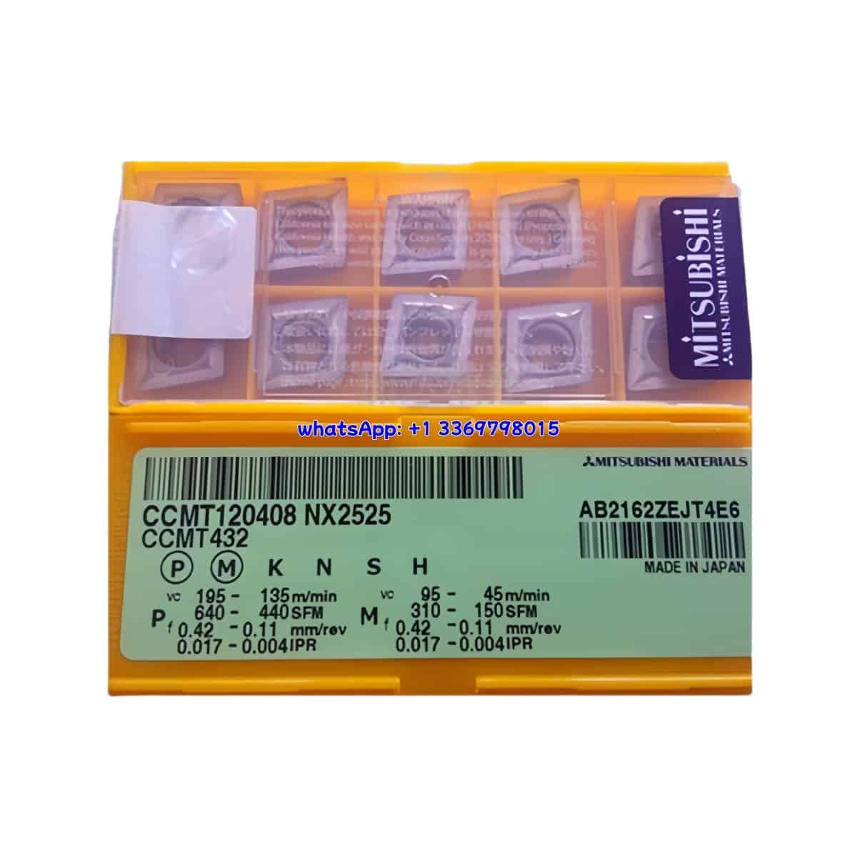 Mitsubishi 100% Original CCMT120408 NX2525 Cutting Tools 10PCS