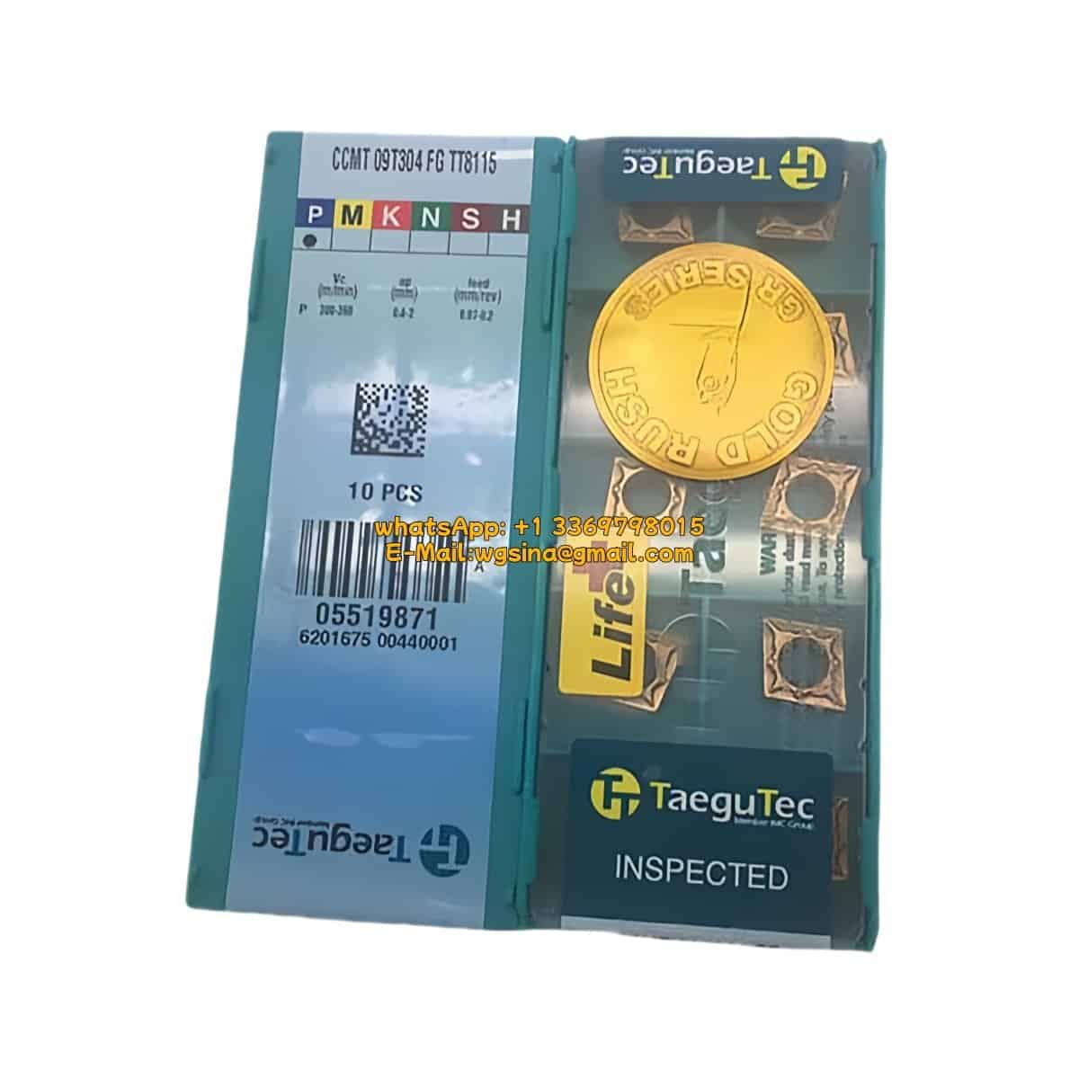 TaeguTec 100% Original CCMT 09T304 FG TT8115 Cutting Tools 10PCS