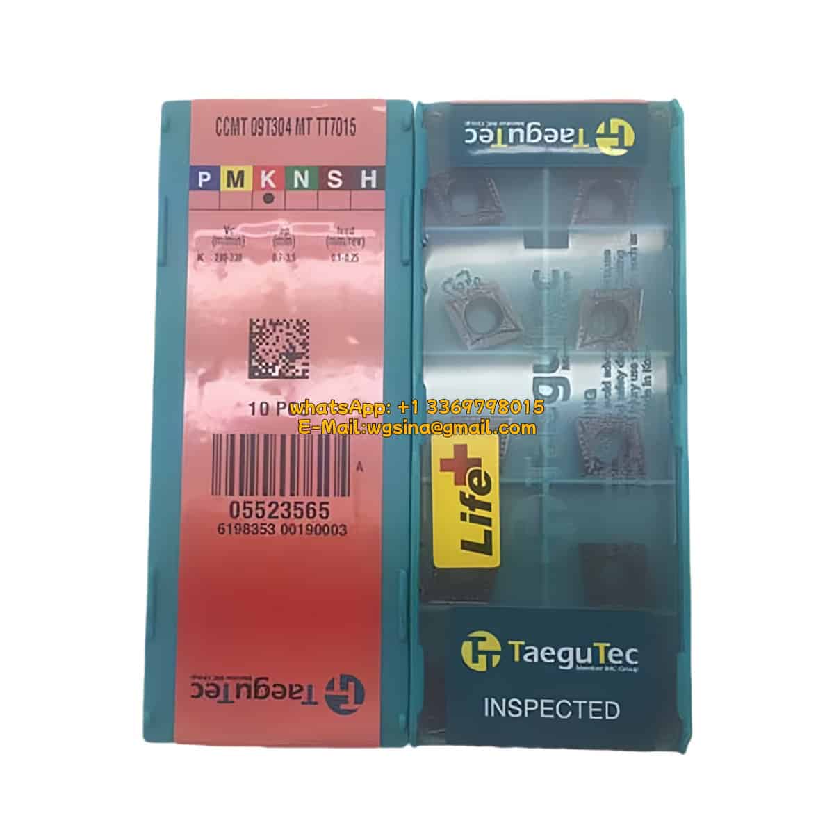 TaeguTec 100% Original CCMT 09T304 MT TT7015 Cutting Tools 10PCS
