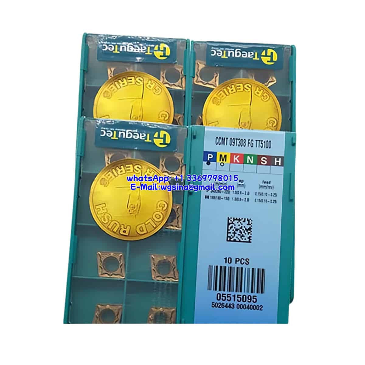 TaeguTec 100% Original CCMT 09T308 FG TT5100 Cutting Tools 10PCS