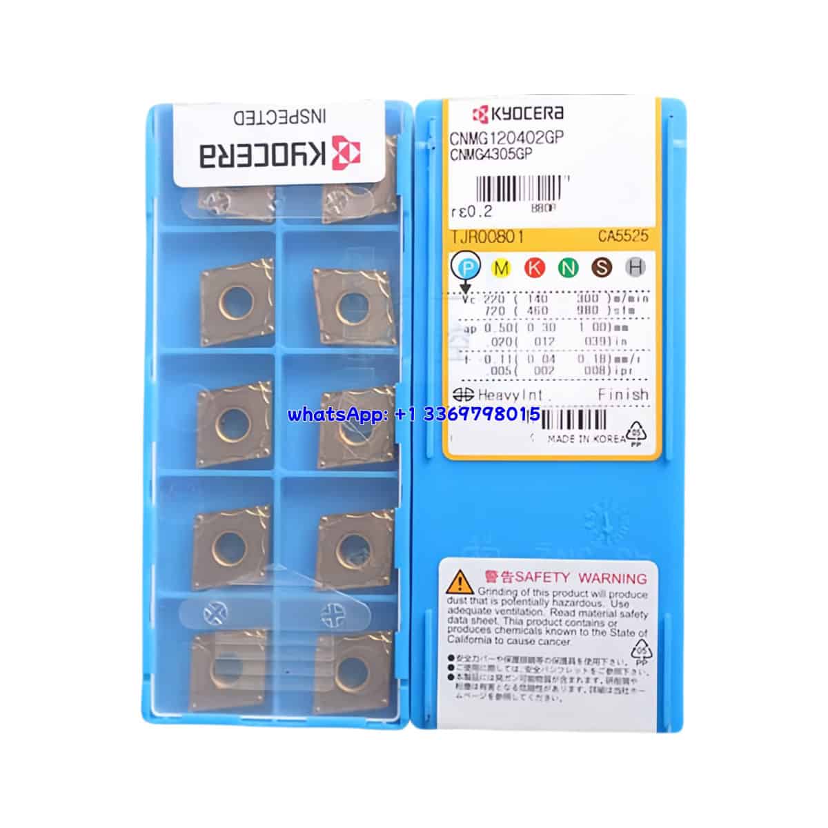 Kyocera 100% Original CNMG120402-GP CA5525 Cutting Tools 10PCS