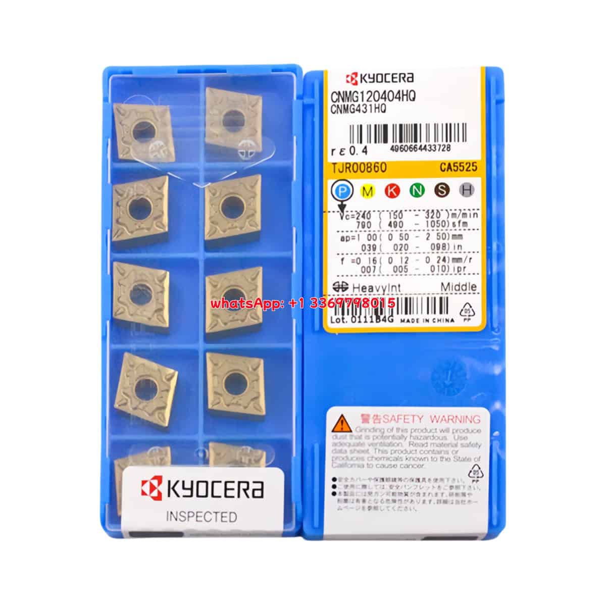 Kyocera 100% Original CNMG120404-HQ CA5525 Cutting Tools 10PCS